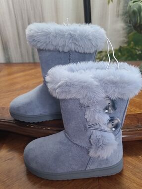 New with tags! Jumping Beans Noraa Girls 7 toddler faux suede blue ankle boots